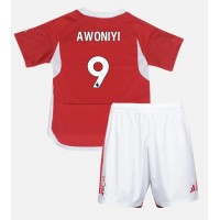 Dětský fotbalový dres Nottingham Forest Taiwo Awoniyi #9 2023-24 Domácí Krátký Rukáv (+ trenýrky)